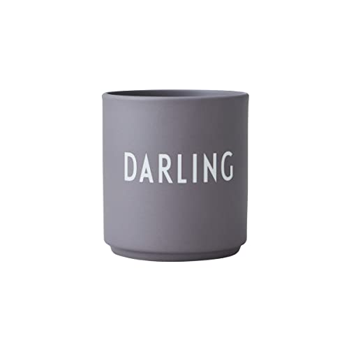Design Letters Kaffeebecher DARLING | Porzellan Kaffeetasse Ideal für Osterdeko & Ostergeschenke | Ostergeschirr | Lieblingsbecher Tasse mit Spruch | Osterdeko Modern | Dekorative Kaffeebecher 250 Ml von Design Letters