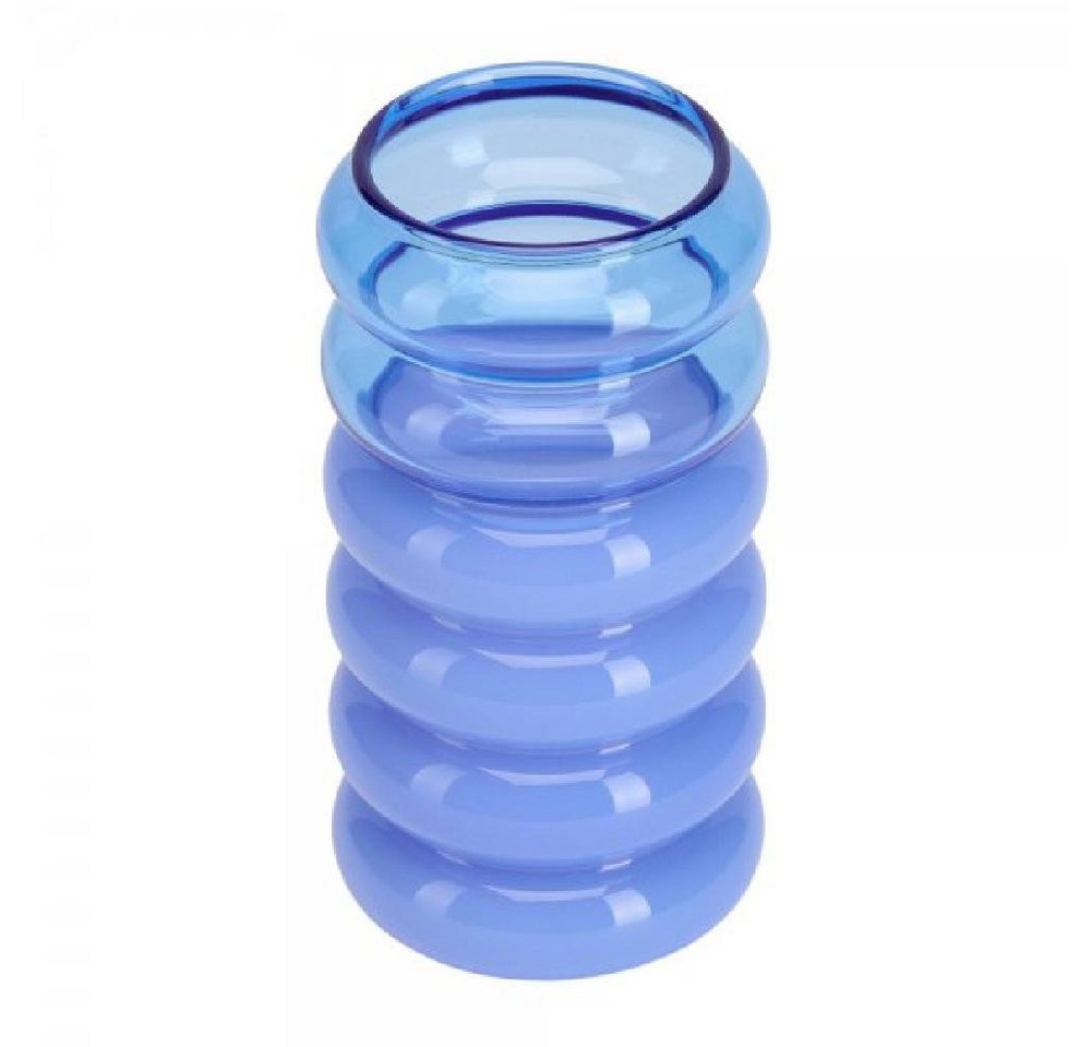 Design Letters Kerzenhalter Vase und Kerzenhalter Bubble Glas Blau (13,5cm) von Design Letters