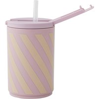 Design Letters - Kids life Trinkhalm-Becher 330 ml, lavendel von Design Letters