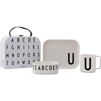 Design Letters - Kindergeschirr-Set inkl. Koffer, U von Design Letters