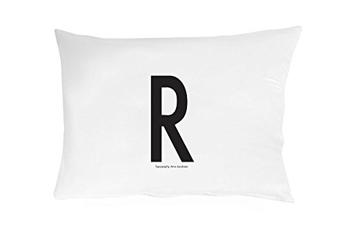Design Letters Kissenbezüge, Baumwolle, Weiß, 63 x 60 cm von Design Letters