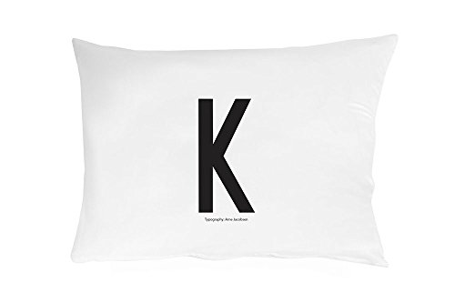 Design Letters Kissenbezüge, Baumwolle, Weiß, 63 x 60 cm von Design Letters