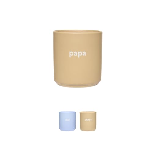 Design Letters Lieblingsbecher FAMILIE | PAPA Tasse | Vatertag tasse mit spruch | Personalisierte Vatertag Geschenke für papa | Dekorativ Kaffeetasse | Tasse für papa | Kaffeebecher Porzellan von Design Letters