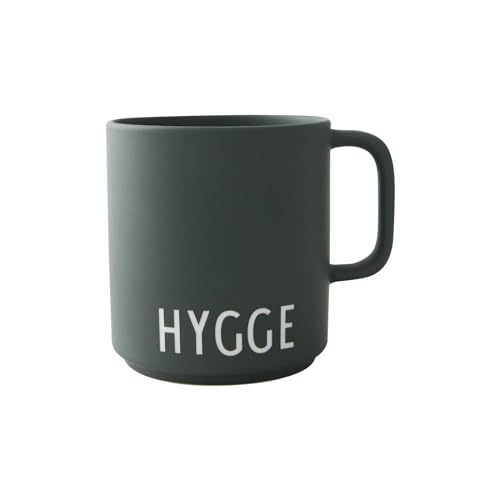 Design Letters Kaffeebecher mit Henkel 250 Ml | Porzellan Kaffeetasse mit spruch | Lieblingsmensch Geschenk | Ideal als Cappuccino Tassen, Teetasse | Geschenke für Frauen, Männer | Dunkelgrün HYGGE Design Letters Kaffeebecher mit Henkel 250 Ml | Porzellan Kaffeetasse mit spruch | Lieblingsmensch Geschenk | Ideal als Cappuccino Tassen, Teetasse | Geschenke für Frauen, Männer | Dunkelgrün HYGGE von Design Letters