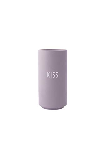 Design Letters Lieblingsvase, KISS | Valentinstag deko | Valentinstagsgeschenke für sie, ihn, Frauen, männer | Dekorative Vase mit verschiedenen Funktionen in modischen Farben, H: 11 cm x D: 5,5 cm. von Design Letters