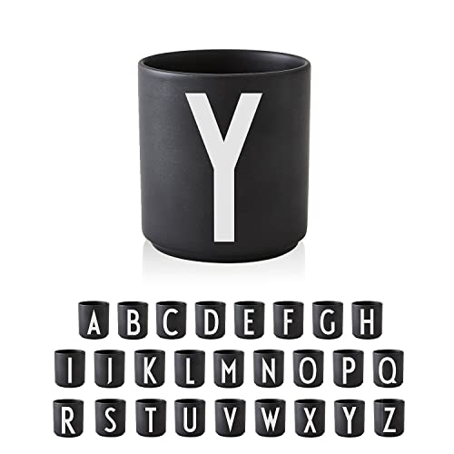 Design Letters Tasse Personalisiert (A-Z) | Kaffeebecher Porzellan | Kaffeetassen Buchstaben | Personalisierte Tasse, Personalisierte Geschenke | Tassen Schwarz | Dekorativ Tassen Buchstaben 250 Ml von Design Letters