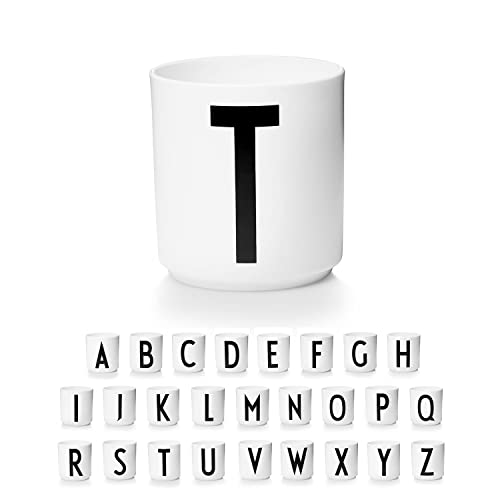 Design Letters Tasse Personalisiert A-Z | Weiße Tassen | Kaffeetassen Buchstaben | Kaffeebecher Porzellan | Personalisierte Tasse Weiß, Personalisierte Geschenke | Dekorativ Tasse mit Initialen 250 Ml von Design Letters