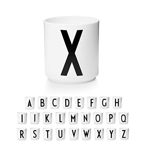 Design Letters Porzellan Kaffeetassen A-Z Weiß | Kaffeetasse | Geschenke für frauen, Männer | Verwendungals Zahnputzbecher, Teetasse | Dekorativ Design Tasse | Premium dekorativen Buchstaben becher von Design Letters