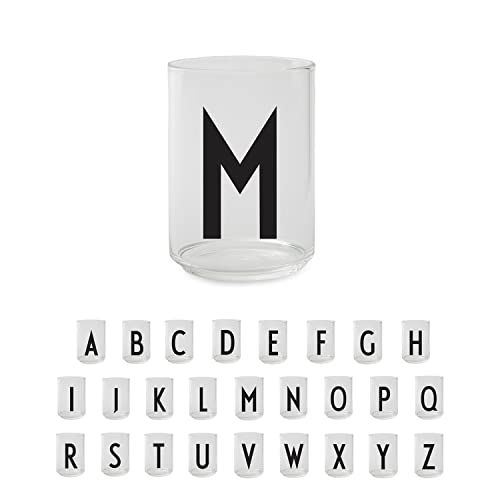 Design Letters Persönliches Trinkgläser (A-Z) 350 Ml | Ideal als Wassergläser, Longdrinkgläser, Eiskaffee Gläser | Dekorative Wassergläser | Spülmaschinenfest | Ideal Geschenke für frauen, männer von Design Letters