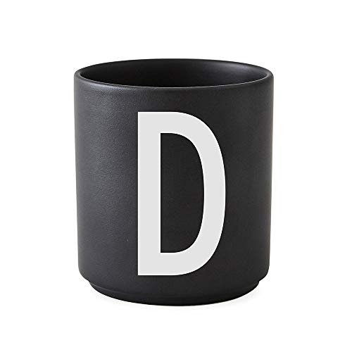 Design Letters - Personal Porzellanbecher - schwarz - D - Arne Jacobsen - Design - Tasse von Design Letters
