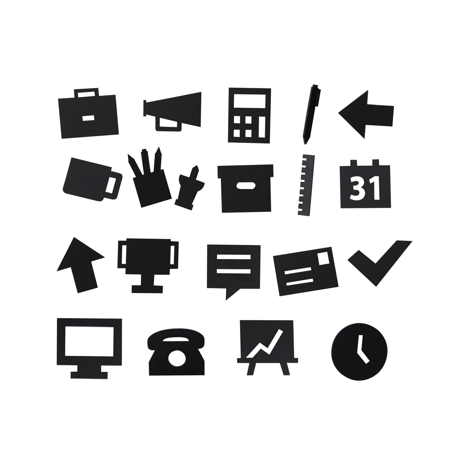 Design Letters - Set Panneau perforé - Schwarz - Polymethylmethacrylat Design Letters - Set Panneau perforé - Schwarz - Polymethylmethacrylat von Design Letters