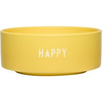 Design Letters - Snack Schale, Happy / yellow von Design Letters