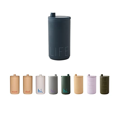 Design Letters Thermobecher 350 Ml Königsblau | Kaffeebecher To Go BPA/BPS Frei | Thermobecher Kaffee To Go | Trinkbecher Auslaufsicherer, Isolierbecher Edelstahl | Isolierbecher von Design Letters