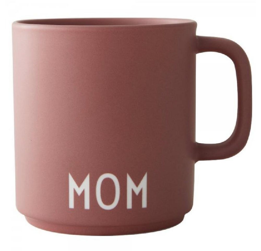 Design Letters Tasse Becher mit Henkel Favourite Cup Mom Altrosa von Design Letters