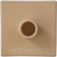 Design Letters - Tell your Christmas Story Kerzenhalter, Ho Ho Ho / beige von Design Letters