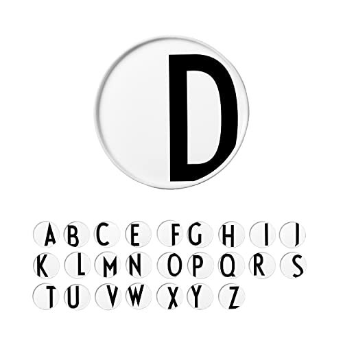 Design Letters Buchstaben Teller Weiß (A-Z) | Porzellan Geschirr | Personalisierte Geschenke, Hochzeitsgeschenk | Ideal als Speiseteller, Dessertteller, Frühstücksteller, Deko teller, Kuchenteller von Design Letters