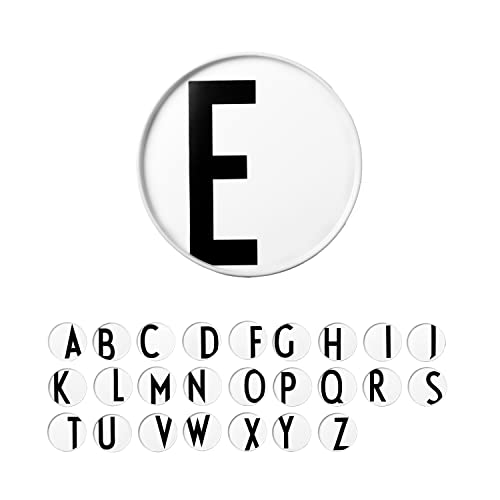 Design Letters Buchstaben Teller Weiß (A-Z) | Porzellan Geschirr | Personalisierte Geschenke, Hochzeitsgeschenk | Ideal als Speiseteller, Dessertteller, Frühstücksteller, Deko teller, Kuchenteller von Design Letters
