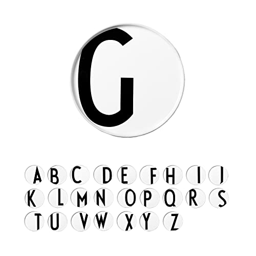 Design Letters Buchstaben Teller Weiß (A-Z) | Porzellan Geschirr | Personalisierte Geschenke, Hochzeitsgeschenk | Ideal als Speiseteller, Dessertteller, Frühstücksteller, Deko teller, Kuchenteller von Design Letters