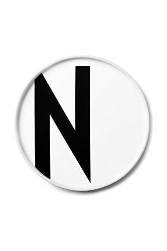 Design Letters Buchstaben Teller Weiß (A-Z) | Porzellan Geschirr | Personalisierte Geschenke, Hochzeitsgeschenk | Ideal als Speiseteller, Dessertteller, Frühstücksteller, Deko teller, Kuchenteller von Design Letters
