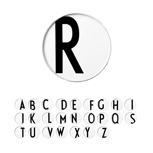 Design Letters Buchstaben Teller Weiß (A-Z) | Porzellan Geschirr | Personalisierte Geschenke, Hochzeitsgeschenk | Ideal als Speiseteller, Dessertteller, Frühstücksteller, Deko teller, Kuchenteller von Design Letters