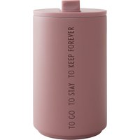 Design Letters - Thermo Cup 0.35 l, To Go To Stay To Keep Forever / ash rose von Design Letters
