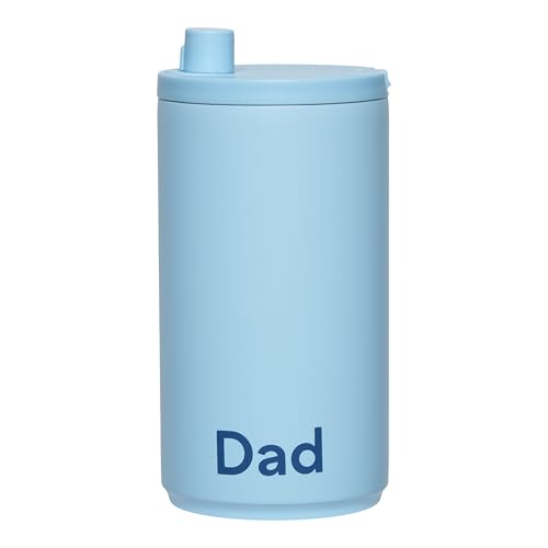 Design Letters Thermobecher Blau 350 Ml DAD | Geschenke für Papa, Papa Geschenk Geburtstag, Geschenke für Väter | Kaffeebecher To Go Isoliertem Edelstahl, Dad Tasse | Thermobecher Kaffee To Go von Design Letters