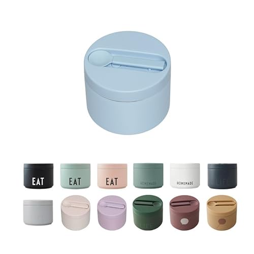 Design Letters Thermobehälter für Essen | Lunchbox Erwachsene | Thermobox für Essen | Doppelwandig Isoliert Lunchbox | Thermobehälter Essen BPA Frei | Thermoschüssel für To Go, Warmes Essen | 330 Ml von Design Letters