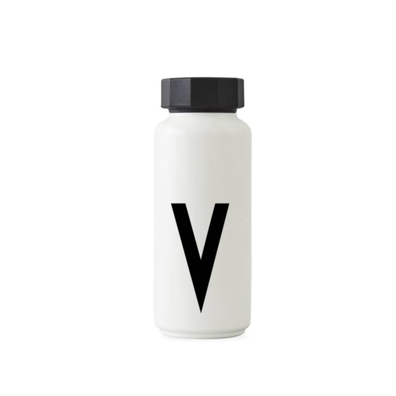 Design Letters To Go Collection Thermosflasche - V - weiß - 500 ml von Design Letters