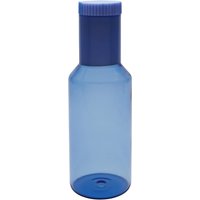 Design Letters - Tube Glaskaraffe, 1 l, blue / milky blue von Design Letters