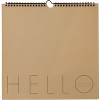 Design Letters - Wandkalender 2023, beige von Design Letters