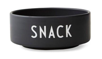 Snackschüssel Snack 5 cm schwarz von Design Letters