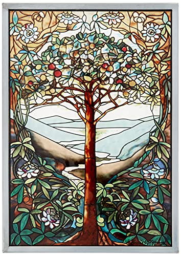 Buntglas-Panel - Der Baum des Lebens Buntglas-Fenster Behang - Kunst-Glas-Fensterbehandlungen von Design Toscano