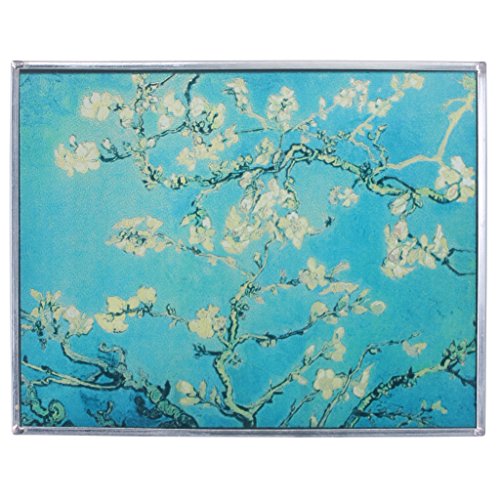 Buntglas-Panel - Van Gogh Mandelblüten Buntglas-Fenster Behang - Kunst-Glas-Fensterbehandlungen von Design Toscano