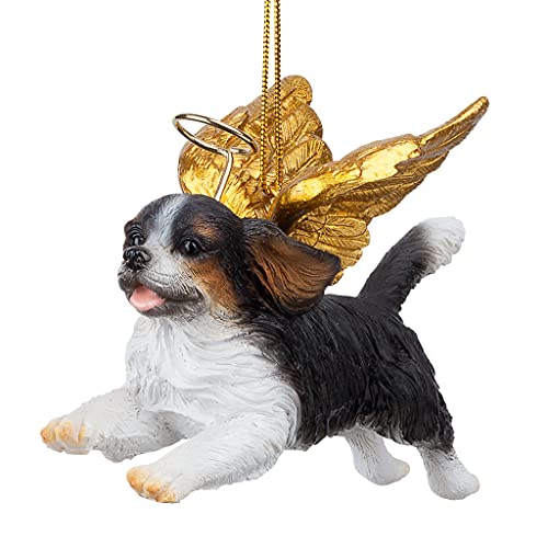 Christbaumschmuck - Ehren Der Pooch König Charles Cavaliers Feiertags-Engels-Hundeornamente von Design Toscano