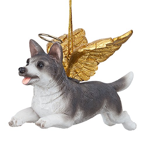 Christbaumschmuck - Ehren Die Pooch Siberian Husky Feiertags-Engels-Hundeornamente von Design Toscano