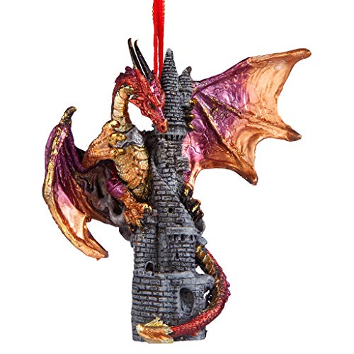 Christbaumschmuck - Sansibar die gotischen Drachen auf Schloss Feiertags-Verzierung - Drache-Statue von Design Toscano