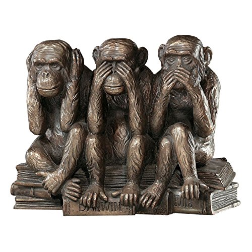 Design Toscano Affenstatue, Maße: 8,9 x 17,8 x 12,7 cm von Design Toscano