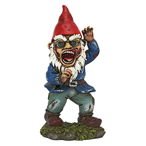 Design Toscano Gartenzwerg-Statue - Angriff des Toten wandelnden Zombie-Apokalypse-Gartenzwerg - Rasenzwerg von Design Toscano