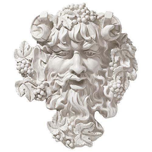 Design Toscano Bacchus, Gott des Weines: Blattmaske, Wandskulptur von Design Toscano