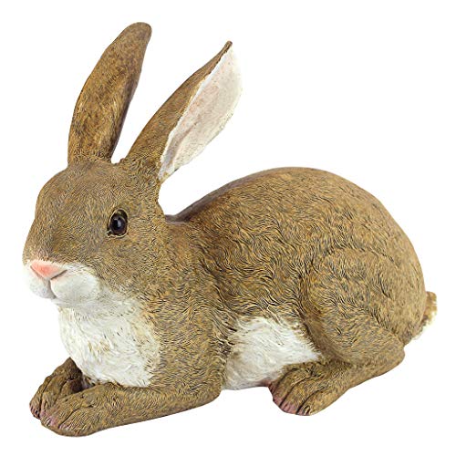 Design Toscano Bashful, der liegende Hase, Liegende Hasenfigur von Design Toscano