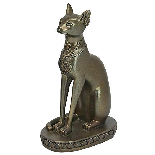 Design Toscano Bastet, Cat Goddess of Ancient Egypt Statue, Polyresin, Bronze, 7.5 inch, medium von Design Toscano