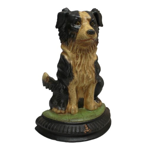 Design Toscano Border Collie, Türstopper aus Eisenguss von Design Toscano
