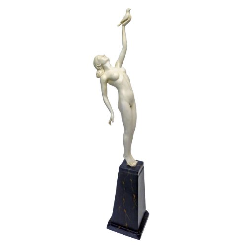 Design Toscano Botschaft der Liebe: Art Deco Marmor-Kunstharz Statue Design Toscano Botschaft der Liebe: Art Deco Marmor-Kunstharz Statue von Design Toscano