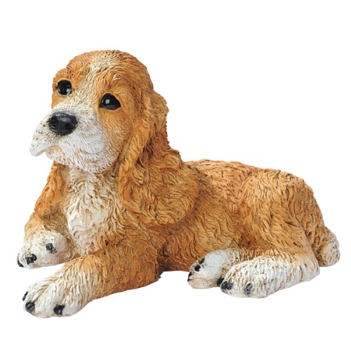 Design Toscano Brauner Cocker Spaniel-Welpe, Figur von Design Toscano