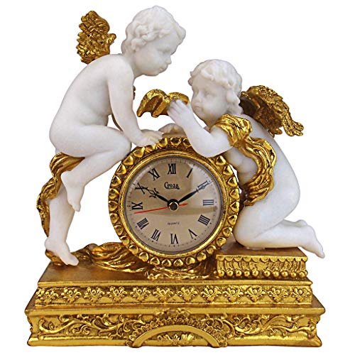 Design Toscano Chateau Carbonne Cherub Pendeluhr, 10 x 24 x 26,5 cm von Design Toscano