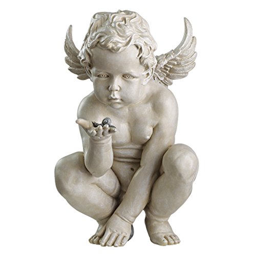 Design Toscano Cherub Statue Des Lebens Rätsel, Maße: 23 x 29 x 38 cm 2.25 kg von Design Toscano