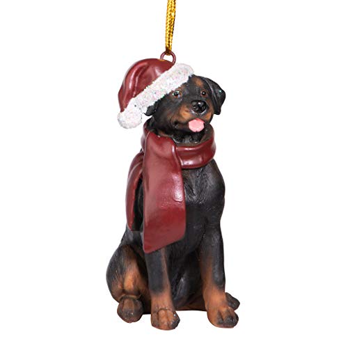 Design Toscano Christmas Ornaments, Weihnachten Rottweiler Ferienhundeornamente von Design Toscano