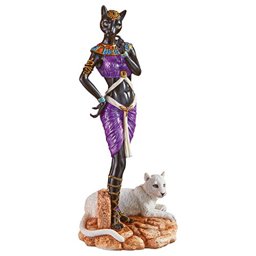 Design Toscano Göttin Bastet Ägyptische Gottheit der Liebe Statue, Resin, Bunt, 10 x 11.5 x 25.5 cm von Design Toscano