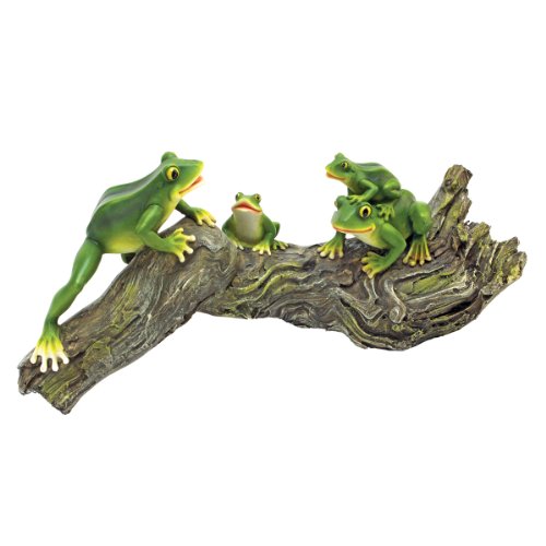 Design Toscano Froschplausch, Gartenfigur von Design Toscano