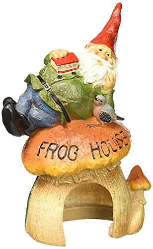 Design Toscano Gartenzwerg-Froschhaus, Gartenfigur von Design Toscano